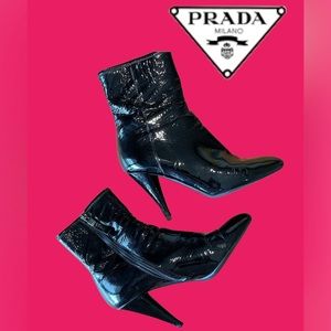 Vintage 90s PRADA Leather boots